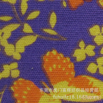 富輝全棉12安帆布印花面料 環(huán)保印染，品質卓越